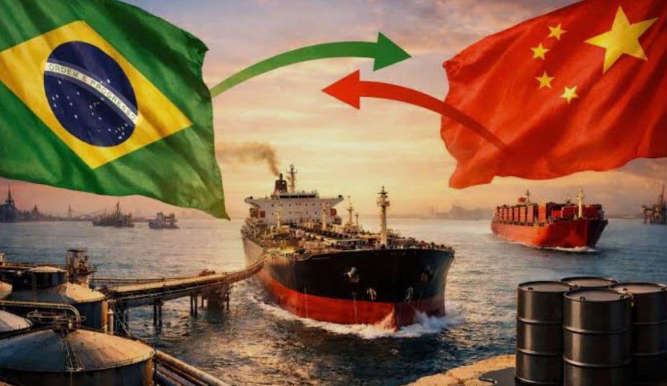 Imagem do artigo: Exportações de petróleo para a China avançam e Brasil registra maior resultado da série histórica